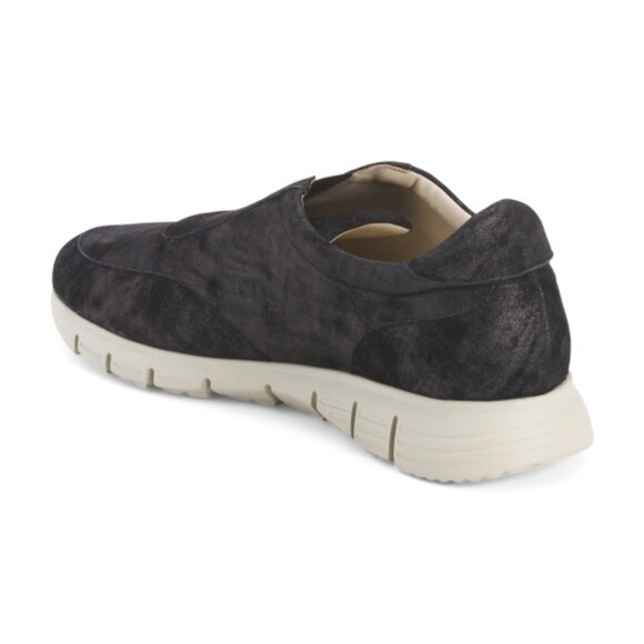 AMALFI Black Made In Italy Suede Joseph Sneakers - Picture 2 of 3